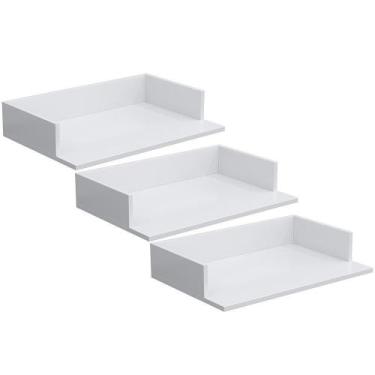 Imagem de Kit 3 Suportes Suspensos Para Micro-Ondas 60X40cm Branco - LYAM DECOR