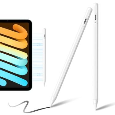 Imagem de [Pacote com 2] Caneta Stylus para Apple iPad (2025-2018), sensibilidade à inclinação, rejeição da palma da mão, caneta stylus de carregamento rápido, iPad Pencil para iPad A16 11/10/9/8/7/6th e iPad