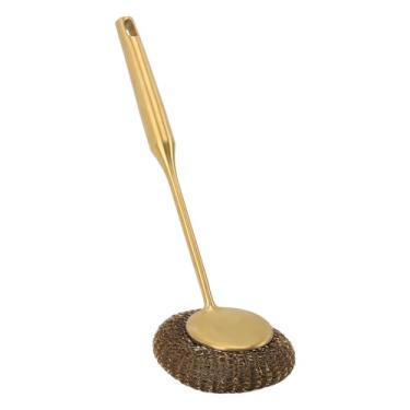 Imagem de Zhjvihx Escova de Lavadora de Prato, 304 Aço Inoxidável Com Alça Longa à Prova de Ferrugem Maconha para Casa (Ouro)