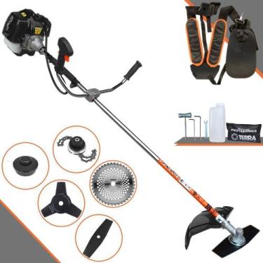 Imagem de Máquina de Cortar Grama À Gasolina Terra GRH-520 2T 52cc 2,5HP Roçadei