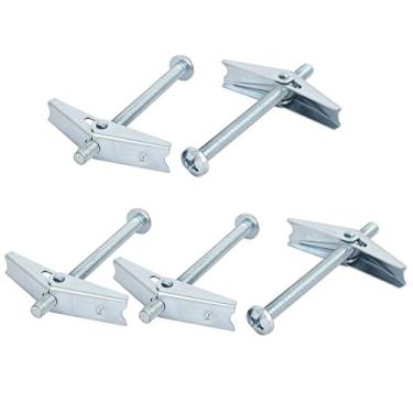 Imagem de uxcell Parafuso de alternância de cabeça redonda de parede oca M8 x 100 mm rosca macho, 5 peças