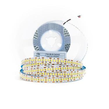 Imagem de Fita Led 240 Led/m P Perfil Sanca 3528 12v Ip20 5 Metros (Branco Neutro 4000K)