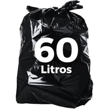 Imagem de Saco de lixo SUPER REFORÇADO 60 Litros 100 unidades 0.10 micras Condomínios Restaurantes Residência