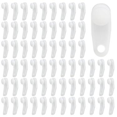 Imagem de 150 peças deslizantes de haste transversal, ganchos deslizantes de trilho de cortina de plástico, acessórios de cortina de chuveiro para porta de janela para fácil instalação sem desmontagem, cortinas