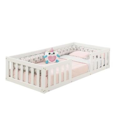 Imagem de Cama Infantil Com Grade Bia Maray - Atacadão Maray, Branco