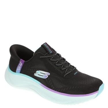 Imagem de Tênis Skechers Cloud Perfectly Plush Feminino (Preto/Azul, BR, Adulto, Numérico, 38)