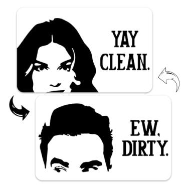 Imagem de Ímã de máquina de lavar louça do programa de TV Funny Friends, lado duplo limpo/sujo, forte e sem arranhões, impressões de desenhos animados, ideal para organização doméstica, para máquina de lavar