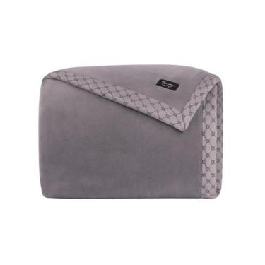 Imagem de Cobertor King Velvet Prime Toque Acetinado Dani Lorenzi, Cinza