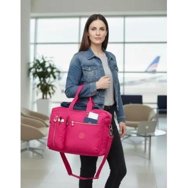 Imagem de Bolsa Feminina 3em1 Bolsa Pasta E Mochila Grande Espaçosa - Sport, Ros