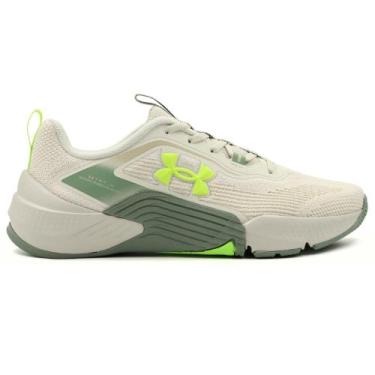 Imagem de Tênis Under Armour Tribase Reps 2 SE Unissex, 40, Off white, Verde