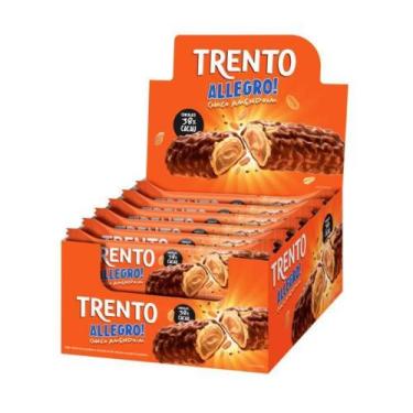 Imagem de Chocolate Wafer Trento Alegro Amendoim - Display 416G - Peccin