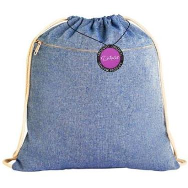 Imagem de Mochila tipo Saco Gym Sack em Algodão Reciclado 37x41cm Lade TopGet-Unissex