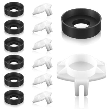 Imagem de XLIUAX 6 conjuntos de kit de reparo de desviador de bico de banheira, kit de reparo de desviador de chuveiro bico de banheira com desviadores de banheiras bicos peças de reparo de reposição para