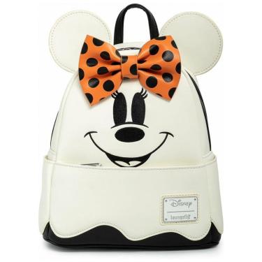 Imagem de Mochila Escolar Infantil Loungefly Disney Minnie Mouse para Crianças a Partir de 10 Anos, Branca