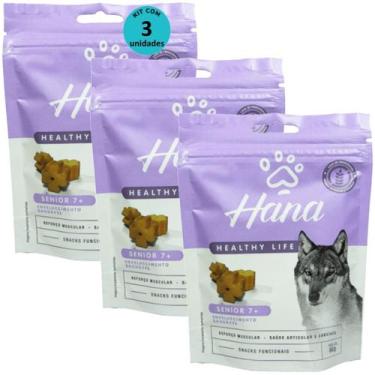 Imagem de Hana Senior 7 Envelhecimento Saudável 80g Snacks Para Cães Adultos Kit
