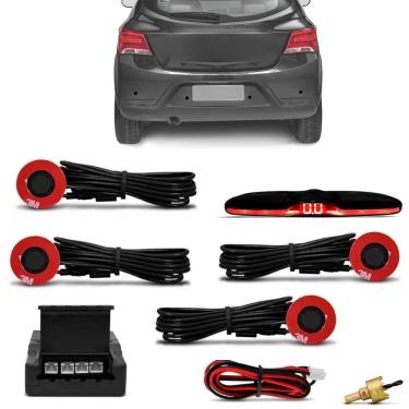 Imagem de Sensor de Estacionamento Embutido 4 Pontos 16mm Preto KX3