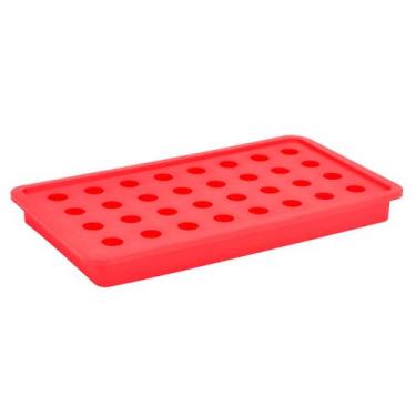 Imagem de Forma de Gelo de Silicone Gelo Redondo Bolinhas - Unyhome, Vermelho