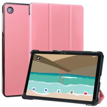 Imagem de DMLuna Capa para T-Mobile Revvl Tab 2 25.7 cm (Modelo: 9185W, versão 2025), capa magnética ultrafina e leve com suporte triplo (NÃO SERVE PARA REVVL TAB 5G 26.3 cm 2023)-Rosa