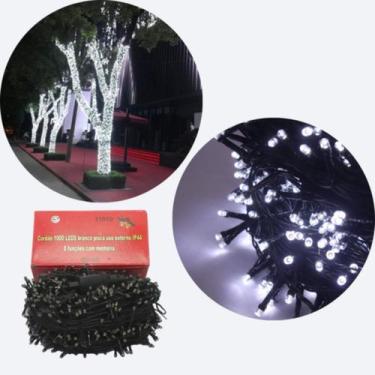 Imagem de decoração de árvore Pisca pisca 1000 Leds 31V - Casa Moah, Branca, 110