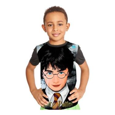 Imagem de Camiseta Infantil Harry Potter Desenho Full Print Ref:213 - smoke, Pre