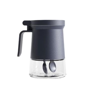 Imagem de Açucareiro Porta Condimento de Vidro C/ Tampa e Colher 350ml