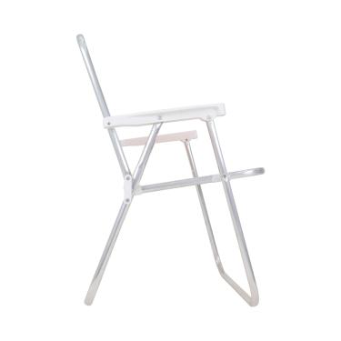 Imagem de Cadeira de Praia Alta Mormaii Lazy em Alumínio Preta Bel