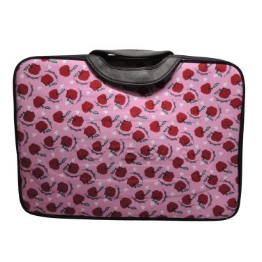 Imagem de Case Protetora c/Alças para Notebook Até 16" Rosa com Maças