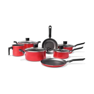 Imagem de Conjunto Panelas 7 Peças Garlic Vermelho Brinox