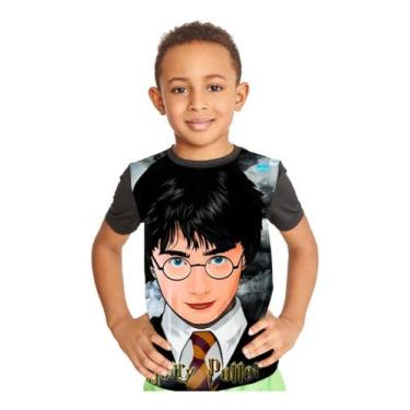 Imagem de Camiseta Infantil Harry Potter Desenho Full Print Ref:213 - smoke, Pre