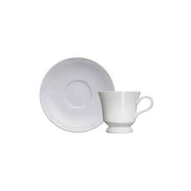 Imagem de Xícara de Café com Pires Cottage Branca