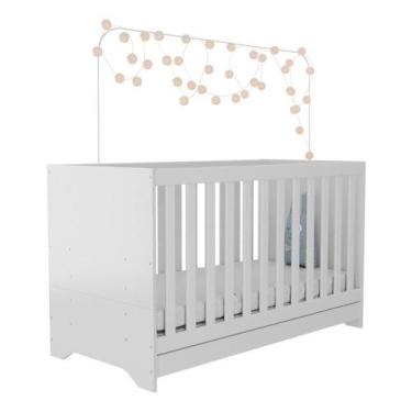 Imagem de Berço 3 Em 1 Com Colchão Incluso Pipoca Multimóveis Bb0527c Branco - M