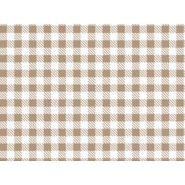 Imagem de Tecido Tricoline Xadrez Bege Escuro 50 x 150 cm - 100% Algodão para Ar