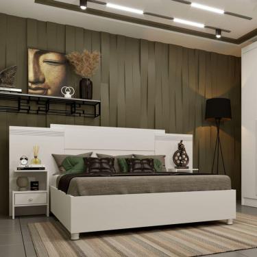 Imagem de Painel Para Box Casal - Dacar-neve - Tcil Móveis