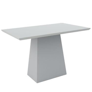 Imagem de Mesa De Jantar 4 Lugares Tampo de Madeira com Vidro 1,20m