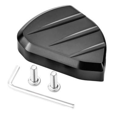 Imagem de Mqetly Apoio de pé para descanso lateral, extensão para descanso lateral de motocicleta, acessório conveniente para PCX160, Preto