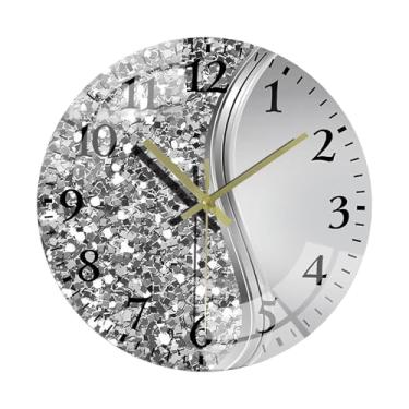 Imagem de IEUDNS Relógio de parede decorativo, silencioso, para sala de jantar ou quarto, Style a