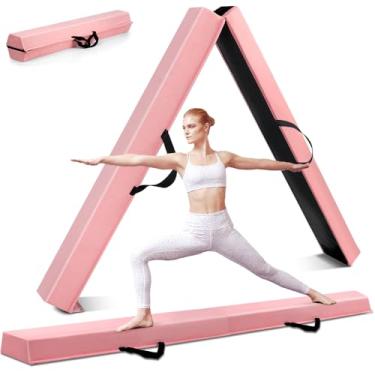 Imagem de Rosa, Viga de Equilíbrio Dobrável 1,8 m, Feixe de Ginástica, Viga de Piso de Ginástica Dobrável, Feixe de Equilíbrio de Ginástica Dobrável, Feixe de Equilíbrio de Ginástica