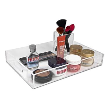 Imagem de Bandeja Acrílico 35x25cm Premium 6mm De Espessura Com Alças