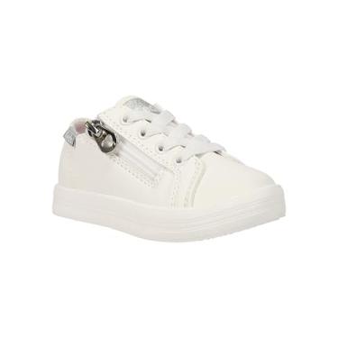 Imagem de Keds Tênis feminino Kara com zíper, Branco, 12.5 Big Kid