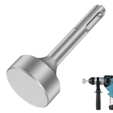 Imagem de Fácil de instalar desmontar aço carbono prata ampla compatibilidade haste de aterramento tampa de aço martelo SDS Plus Pad Tool