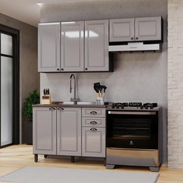 Imagem de Cozinha Americana Modulada 3 Peças Balcão sem Tampo Paris - Indekes