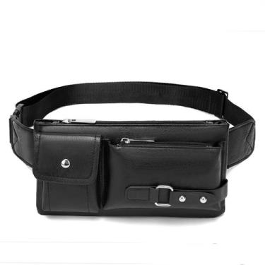 Imagem de Bolsa de cintura AuSion PU de couro impermeável para uso externo e cas