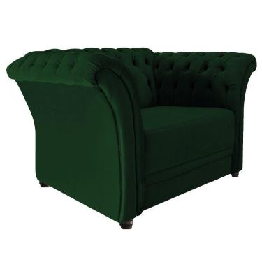 Imagem de Poltrona Decorativa Chesterfield Sofia Suede Verde Adj Decor