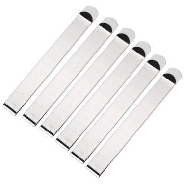 Imagem de RiToEasysports Conjunto de Clipes de Bainha de Aço Inoxidável, Régua de Medição de Metal Fixa de 3 Polegadas para Costurar Clipes de Acolchoamento