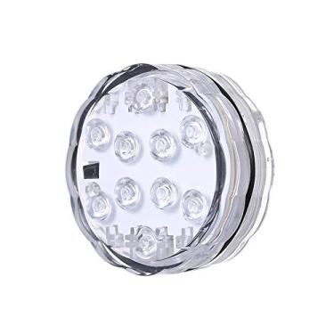 Imagem de 10 LED Luz submersível Luz subaquática Luz multicolorida para mergulho em aquário Lâmpada subaquática com controle remoto