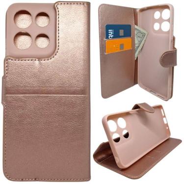 Imagem de Kit Capa Carteira Compatível Com Motorola G15 + Película 3D