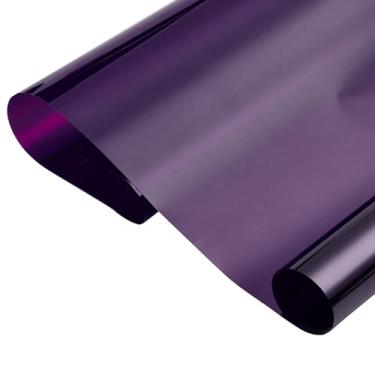 Imagem de AuMoHall Película transparente colorida para janela de privacidade diurna para casa e escritório, controle de calor anti-UV, película blackout com bloqueio solar para decoração de janelas em casa (50