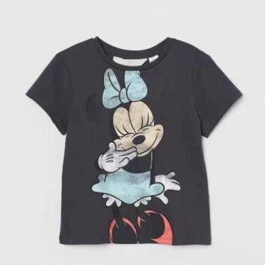 Imagem de Camiseta Minnie para Bebês - Manga Curta, Gola O e Estampa Linda, 12 m