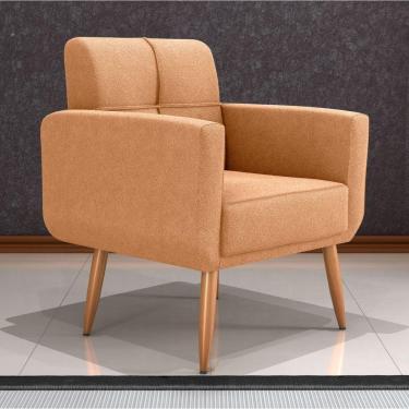 Imagem de Poltrona Decorativa Itaqui Boucle Mostarda