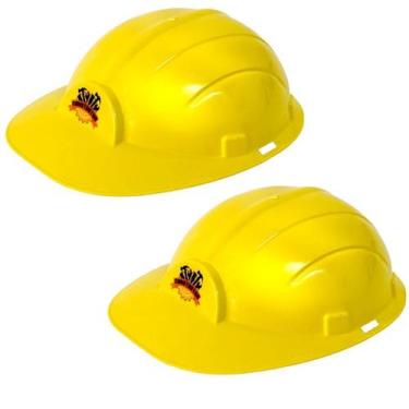 Imagem de Kit 2 Capacetes de Operário Infantil de Brinquedo com Elástico - Toy M
